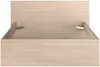 Vente-unique - VELONA Bett Holz, Platte BeigeWeiß - B 193,6 cm x H 82,6 cm x L 164,4 cm Bild 4