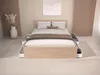 Vente-unique - VELONA Bett Holz, Platte BeigeWeiß - B 193,6 cm x H 82,6 cm x L 164,4 cm Bild 2