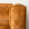 Bronx71 Samt Sofa Memphis 3-Sitzer ockergelb/cognac Bild 5