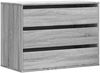 vidaXL Kommode Grau Sonoma 80x41x58 cm Holzwerkstoff 852857 Bild 2
