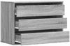 vidaXL Kommode Grau Sonoma 80x41x58 cm Holzwerkstoff 852857 Bild 5