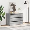 vidaXL Kommode Grau Sonoma 80x41x58 cm Holzwerkstoff 852857 Bild 3