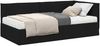 vidaXL Eckbettgestell mit Matratze mit Kopfteil 2 pcs Grün Samt 3393999 Bild 2