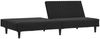 vidaXL Schlafsofa 2-Sitzer Schwarz Samt 375932 Bild 4