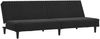 vidaXL Schlafsofa 2-Sitzer Schwarz Samt 375932 Bild 2