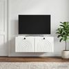 vidaXL Wandmontierter TV-Schrank Weiß 78,5 x 31 x 30 cm Holzwerkstoff 898205 Bild 4
