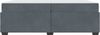 vidaXL Bettrahmen mit Matratze Dunkelgrau 200 x 200 cm Stoff 3399309 Bild 5