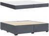 vidaXL Bettrahmen mit Matratze Dunkelgrau 200 x 200 cm Stoff 3399309 Bild 4