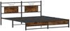 vidaXL Metallbett ohne Matratze Räuchereiche 180x200 cm 3325109 Bild 5