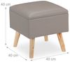 Sitzhocker mit Stauraum Kunstleder Bild 4