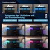 COSTWAY Nachttisch (1-St), mit LED-Beleuchtung, Sofatisch mit 2 Schubladen, 50 x 40 x 58 cm Bild 3