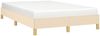 Einzelbettgestell Design für Erwachsene ohne Matratze Creme 120x190 cm Stoff d4282e Bild 4