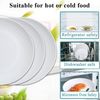 12-teilig Berglander Weiß Plastik Teller Set 23cm Speiseteller für Picknick Bild 5