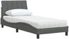 vidaXL Bett mit Matratze "Hanko" Dunkelgrau 90x200 cm Stoff 3310504 Bild 4