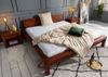 Bett Akazie 200x200x80 honig lackiert BUENO #021 Bild 2