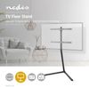 TV Bodenständer | 49-70 " | maximal unterstützes Bildschirmgewicht: 40 kg | V-shape Design | Anti-Kipp-Gurt | Schnappverschluss | Aluminium / Stahl | Schwarz Bild 2