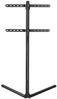 TV Bodenständer | 49-70 " | maximal unterstützes Bildschirmgewicht: 40 kg | V-shape Design | Anti-Kipp-Gurt | Schnappverschluss | Aluminium / Stahl | Schwarz Bild 4