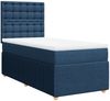 vidaXL Boxspringbett mit Matratze Blau 80x200 cm Stoff 3294203 Bild 3