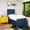 vidaXL Boxspringbett mit Matratze Blau 80x200 cm Stoff 3294203 Bild 5