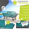 KESSER Gartenbank Polyrattan Gartensofa 4-in-1 mit Liegefunktion & Verstell-Funktion (Gartencouch mit Sitzkissen & Rückenkissen Extra Dicke & Weiche Polster), Balkon-Sofa Wetterfest für Garten, Balkon & Terrasse Bild 4