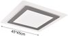 LED Deckenleuchte MORGAN mit Fernbedienung hell & dimmbar, Silber Quadrat 45cm Bild 3
