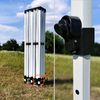 Faltpavillon 3x6 m (inkl. 3 Seitenwände) – Robuste Stahlkonstruktion und Plane 330 g/m². - mit 3 Wänden - Grün Bild 2