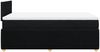 vidaXL Boxspringbett mit Matratze Schwarz 120x190 cm Stoff 3287390 Bild 5
