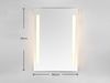MIRRORS AND MORE 'Lina' LED-Spiegel Spiegelglas, IP 44, 18W, 50x70cm Bild 5