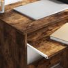 vidaXL Schreibtisch mit Regal Geräucherte Eiche 120,5 x 44 x 88,5 cm 869478 Bild 4