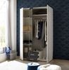 Kleiderschrank >Hanau< (BxHxT: 120x196x54 cm) in Weiß / Graphit Bild 3