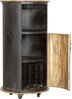 Weinbar MAGNE - Mangoholz Braun 115x60x60cm | Weinschrank Weinregal Minibar Wohnzimmer Bild 3