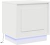 vidaXL Nachttisch Weiß 44 x 34,5 x 45 cm Holzwerkstoff 869562 Bild 5