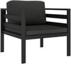 vidaXL Einzelsofa mit Kissen Aluminium Anthrazit 49241 Bild 2