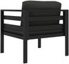 vidaXL Einzelsofa mit Kissen Aluminium Anthrazit 49241 Bild 5
