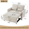MODFU Schlafsofa Doppelschlafsofa, Polstersofa, Doppelschlafsofa 1 Teile, ausziehbares Design, dreistufig verstellbare Rückenlehne Bild 4
