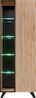 99rooms Mila Wohnwand Jackson Hickory Schwarz Bild 5