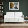 vidaXL Sofa mit Stauraum Weiß 152 x 78 x 87 cm Polyester 42036930 Bild 3