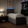 vidaXL Boxspringbett mit Matratze Taupe 90x200 cm Stoff 3292689 Bild 5
