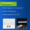REV Unterbauleuchte Küche LED - Schrankbeleuchtung 30cm, 4W, 300 Lumen, 3000K, Küchenbeleuchtung flach mit Sensor, einfache Montage, weiß Bild 4