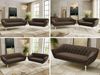 Skandinavisches Sofa Set PIRS 3-2, Komplettset, Wellenfederung, weiße Füße, Sitzgruppe, Polstermöbel Set - Braun Velvet Bild 2