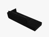 Micadoni Sofa Kaelle 4-Sitzer Links Samt Bluvel Schwarz Bild 3