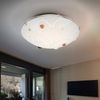 LED Deckenleuchte, Chrom, Glas satiniert, CCT, 41,5 cm Bild 3