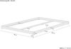 Weißes Futonbett platzsparend extra niedriges Bodenbett 140x200 Kiefer V-60.47W-14Rollrost inkl. Bild 3