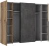 Kleiderschrank >Nadiya< in Artisan Eiche - 270.3x210x61.2cm (BxHxT) Bild 5