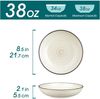 vancasso Bonbon Suppenteller 6er Set Steingut groß 21,7 x 5,5 cm Beige Bild 2