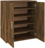 vidaXL Schuhschrank Räuchereiche 60x35x70 cm Holzwerkstoff 816008 Bild 2