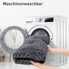 Hundebett Grosse Hunde Waschbar Hundekissen flauschig Dunkelgrau 90x60cm Bild 4