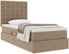 vidaXL Aufbewahrungsbett Cappuccino 90 x 190 cm Kunstleder 3371648 Bild 3