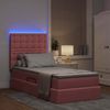 vidaXL Bett mit Stauraum und LED mit Matratze Rosa 90 x 190 cm Samt 3372758 Bild 5