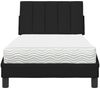 vidaXL Bett mit Matratze "Hanko" Schwarz 90x190 cm Stoff 3310498 Bild 5